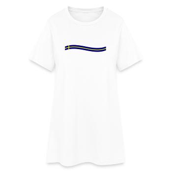 Icône du drapeau suédois - Robe T-shirt Femme - blanc - Devant