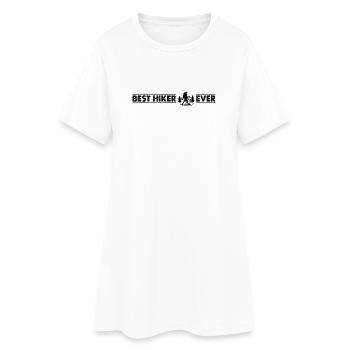 Best Hiker ever - Mountain Hiking Mountain Hiker - Frauen T-Shirt-Kleid - Weiß - Vorne