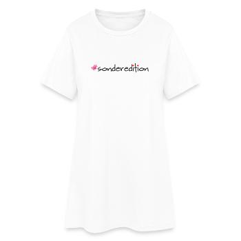 Special Edition Hashtag Saying Shirt - Women’s T-Shirt Dress - white - Front