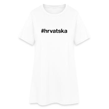 HRVATSKA Croatie croate Hashtag - Robe T-shirt Femme - blanc - Devant