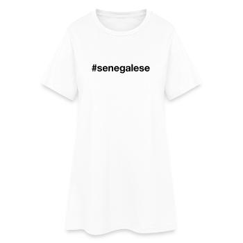 SENEGAL - Robe T-shirt Femme - blanc - Devant