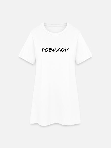 Foeraop - Antwerp dialect - Women’s T-Shirt Dress - white