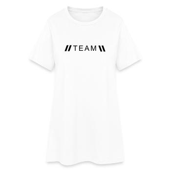 Style équipe - Robe T-shirt Femme - blanc - Devant