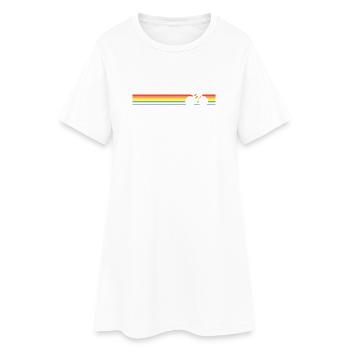Vélo vintage - Robe T-shirt Femme - blanc - Devant
