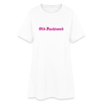 À L’ANCIENNE - Robe T-shirt Femme - blanc - Devant