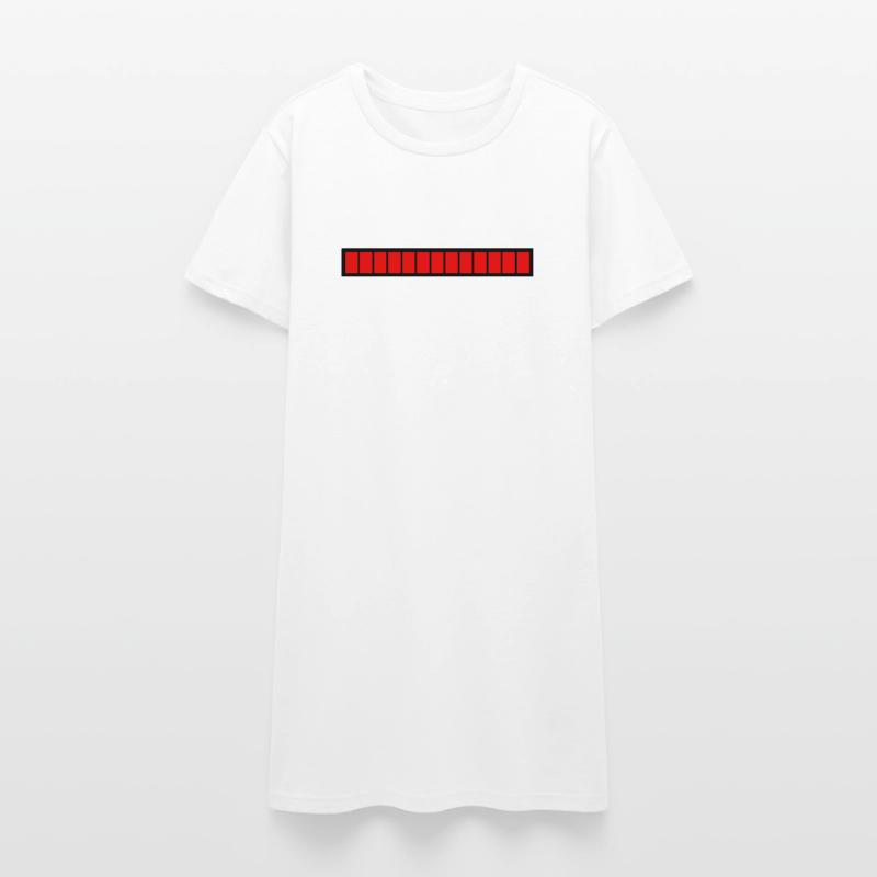 Rectangle loading bar Black Red (100%) Women’s T-Shirt Dress