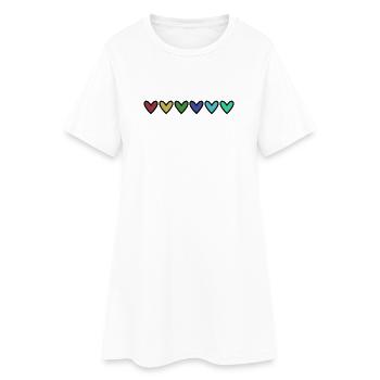 WEIHNACHTEN. JAHR. JAHRESTAG. RUHESTAND. VATERTAG - Frauen T-Shirt-Kleid - Weiß - Vorne