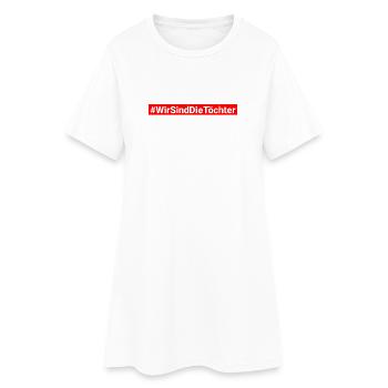 Filles contre Merz anti CDU - Robe T-shirt Femme - blanc - Devant