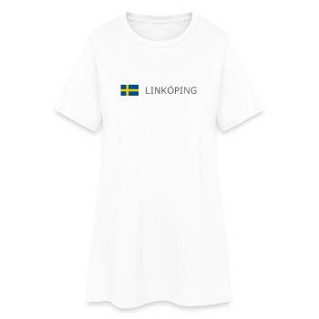 Drapeau de la Suède - Linköping - Sverige - Schweden - Robe T-shirt Femme - blanc - Devant