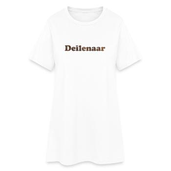 Deilenaar - Frauen T-Shirt-Kleid - Weiß - Vorne