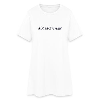 Aix-en-Provence France Frankreich - Frauen T-Shirt-Kleid - Weiß - Vorne