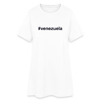 VENEZUELA Hashtag - Robe T-shirt Femme - blanc - Devant