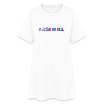 Hardtekk Tekk - Robe T-shirt Femme - blanc - Devant