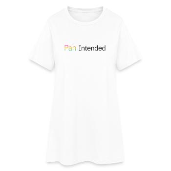 Pan prévu – un t-shirt pansexuel subtil de fierté - Robe T-shirt Femme - blanc - Devant