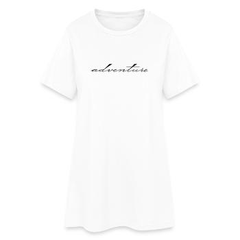 adventure - Frauen T-Shirt-Kleid - Weiß - Vorne