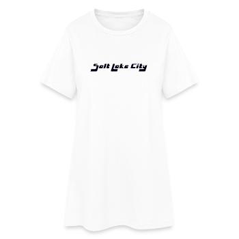 Salt Lake City - Robe T-shirt Femme - blanc - Devant