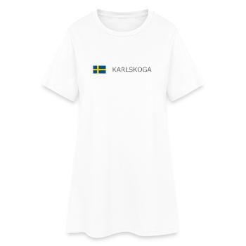 Drapeau de la Suède - Karlskoga - Sverige - Schweden - Robe T-shirt Femme - blanc - Devant