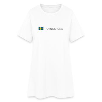 Drapeau de la Suède - Karlskrona - Sverige - Schweden - Robe T-shirt Femme - blanc - Devant