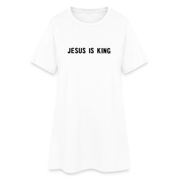 Jésus est roi - Robe T-shirt Femme - blanc - Devant