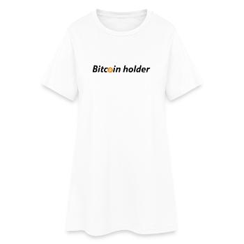 Bitcoin holder - Robe T-shirt Femme - blanc - Devant