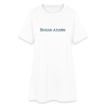 BONNE ANNEE. SAINT SYLVESTRE. NOUVELLE ANNÉE - Robe T-shirt Femme - blanc - Devant