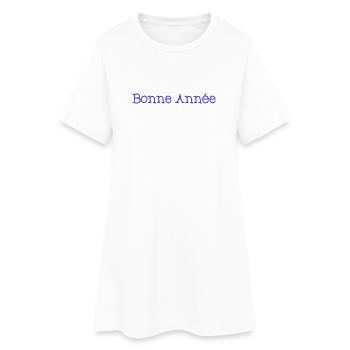 BONNE ANNEE. SAINT SYLVESTRE. NOUVELLE ANNÉE - Robe T-shirt Femme - blanc - Devant