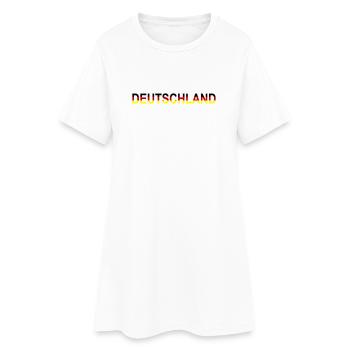 Allemagne Design - Robe T-shirt Femme - blanc - Devant