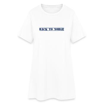 Norvège Norvège - Robe T-shirt Femme - blanc - Devant
