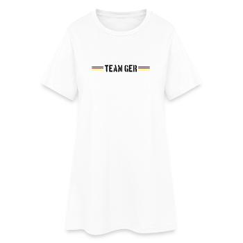 Équipe Allemagne Drapeau - Robe T-shirt Femme - blanc - Devant