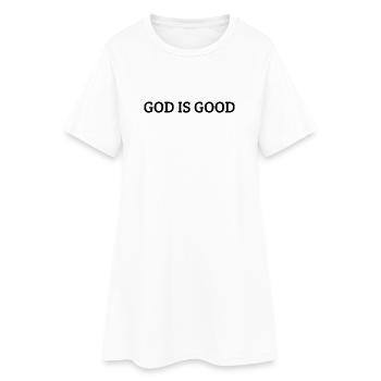 God Is Good, Foi Chrétienne - Robe T-shirt Femme - blanc - Devant
