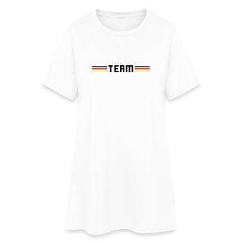 Team Deutschland - Frauen T-Shirt-Kleid - Weiß - Vorne