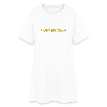 ALLES GUTE ZUM NEUEN JAHR. SILVESTER. NEUJAHR - Frauen T-Shirt-Kleid - Weiß - Vorne