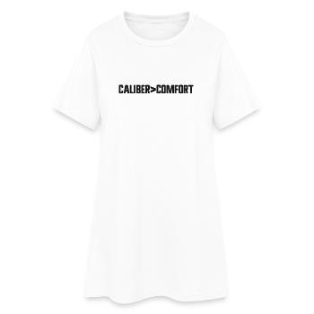 Calibre avant confort – Porte dissimulé conformément à la 2e V - Robe T-shirt Femme - blanc - Devant