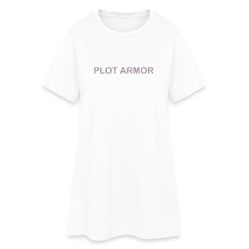 Des expressions amusantes sur l’armure d’intrigue au cinéma - Robe T-shirt Femme - blanc - Devant