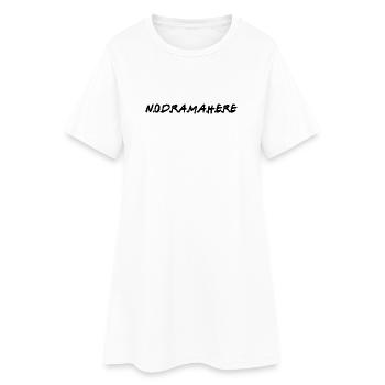 Pas de drame ici - cadeau drôle de citation minimaliste de paix - Robe T-shirt Femme - blanc - Devant
