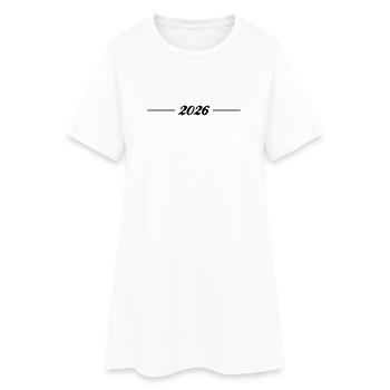 Ligne 2026 - Robe T-shirt Femme - blanc - Devant