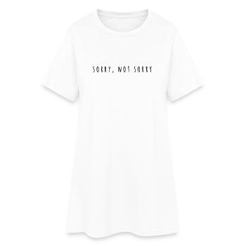 Dire drôle - Robe T-shirt Femme - blanc - Devant
