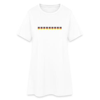 Drapeau de l’Allemagne - Robe T-shirt Femme - blanc - Devant