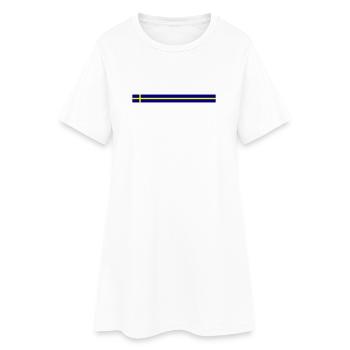 Icône du drapeau suédois - Robe T-shirt Femme - blanc - Devant