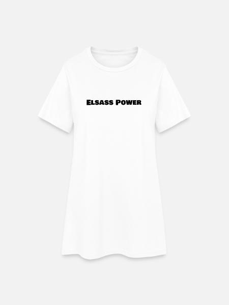 ELSASS_POWER_logo - Robe T-shirt Femme - blanc