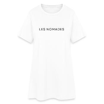 Les Nomades - Frauen T-Shirt-Kleid - Weiß - Vorne