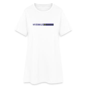 Drapeau Suédois de Sverige - Robe T-shirt Femme - blanc - Devant
