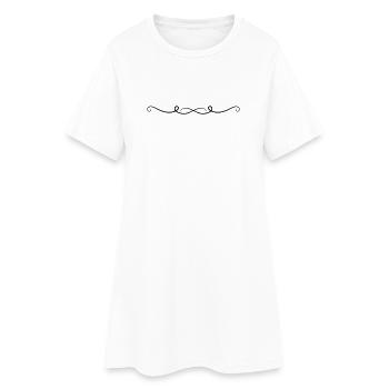 Gamme d’ornements - Robe T-shirt Femme - blanc - Devant