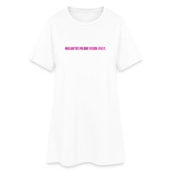 Vibrations de Chat Galactique - Robe T-shirt Femme - blanc - Devant