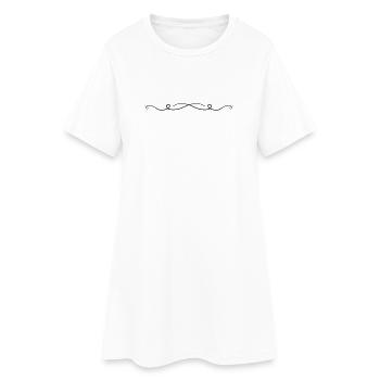 Gamme d’ornements - Robe T-shirt Femme - blanc - Devant
