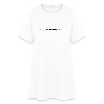 Coordonnées Arrondissement 6 Oberstrass Unterstrass Zurich - Robe T-shirt Femme - blanc - Devant
