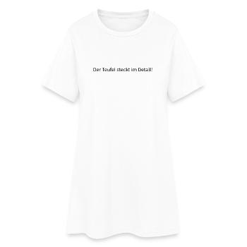 Jeu abstrait de couleurs sur toile - Robe T-shirt Femme - blanc - Devant