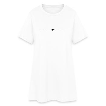 Ligne Ligne Symbole Ornement - Robe T-shirt Femme - blanc - Devant