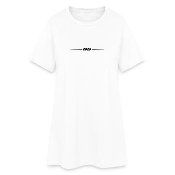 2026 year element - Women’s T-Shirt Dress - white - Front