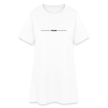 Team Line - Women’s T-Shirt Dress - white - Front